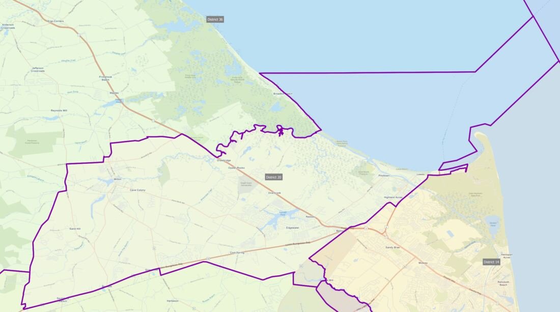 Map of District 20