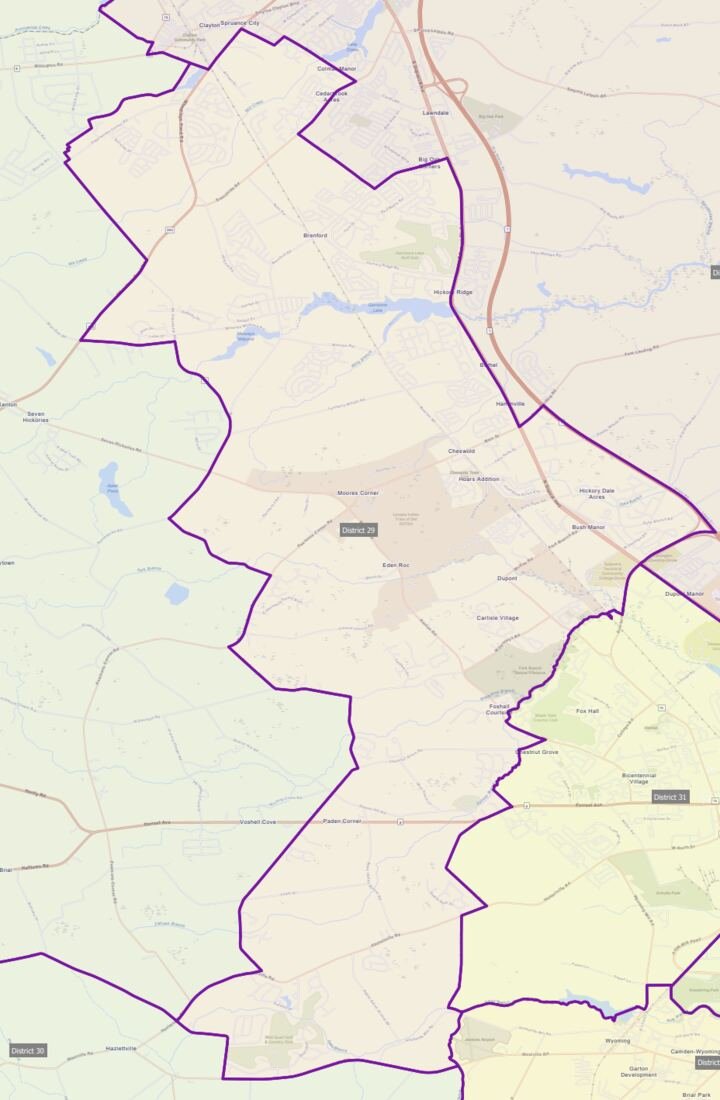 Map of District 29
