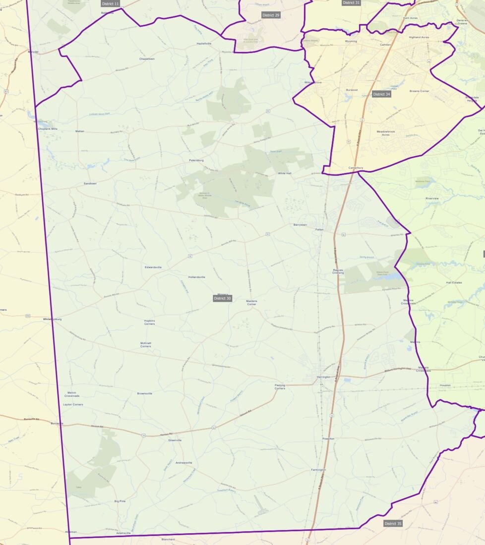 Map of District 30