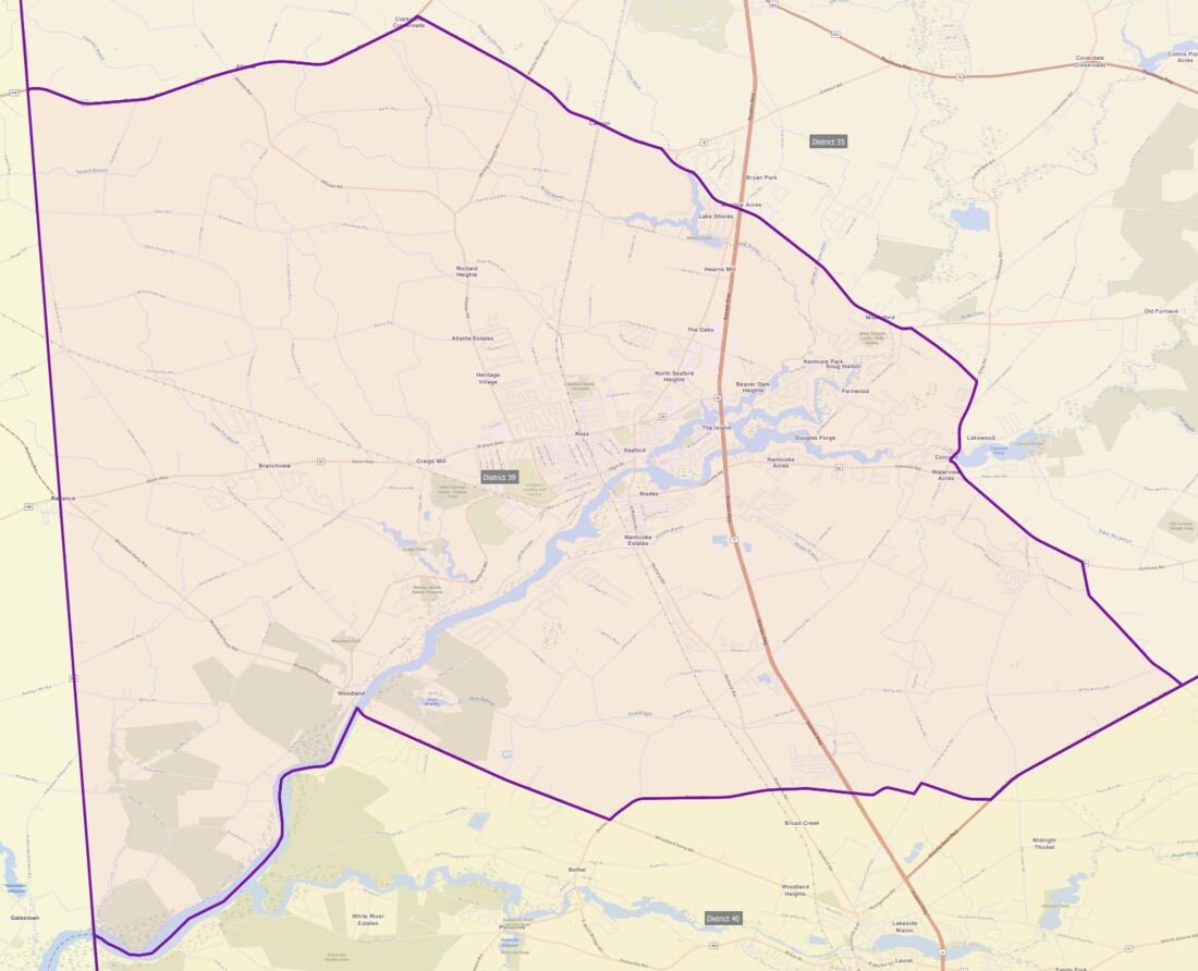 Map of District 39
